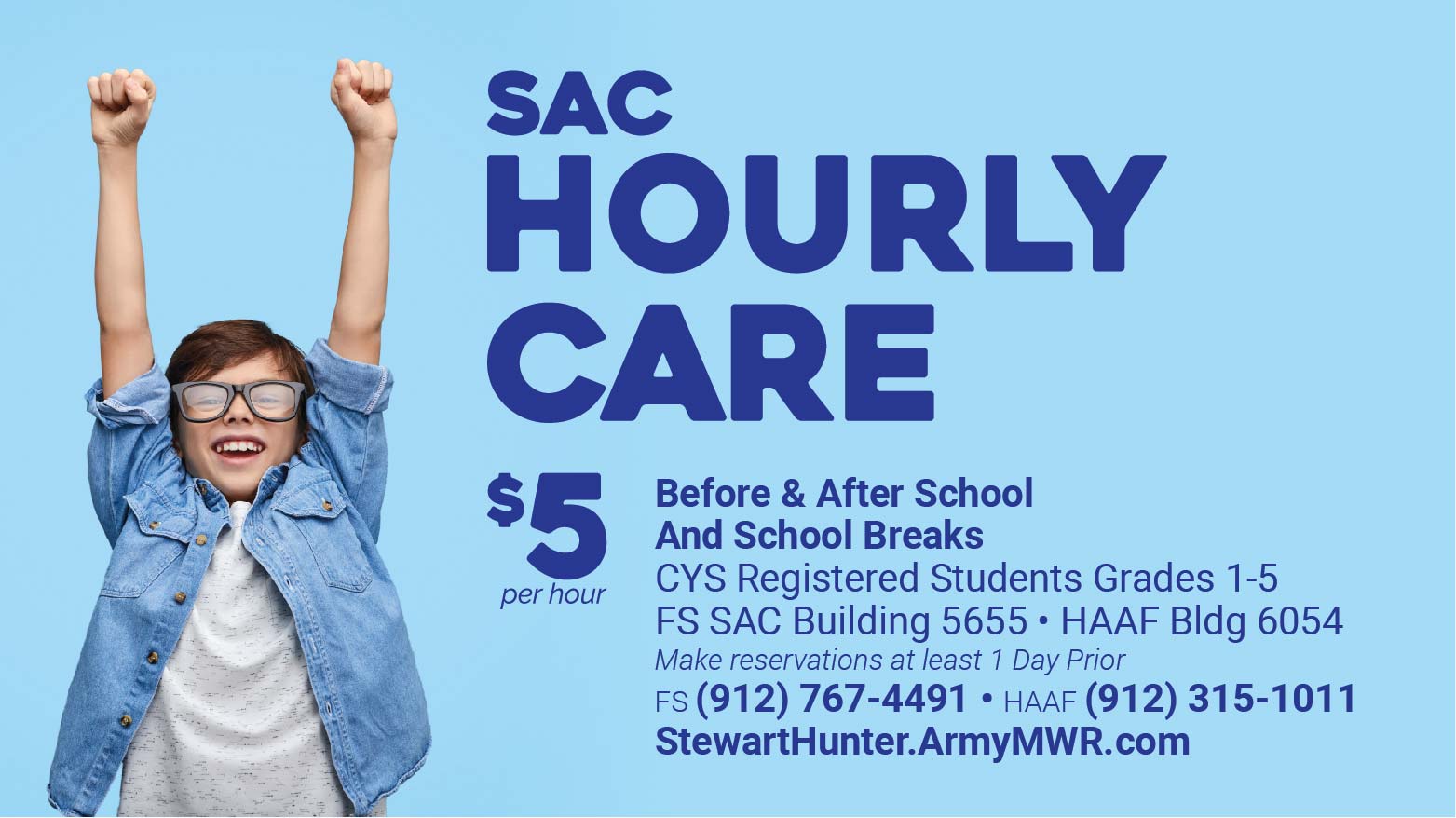 School Age Center Hourly Care - HAAF School Age Center Hourly Care - HAAF