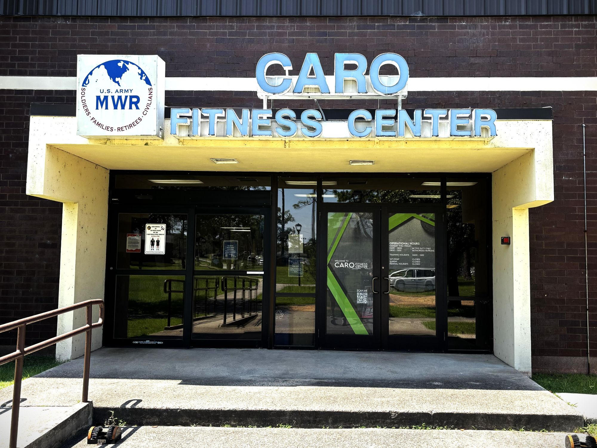 Caro Fitness Center's Entrance