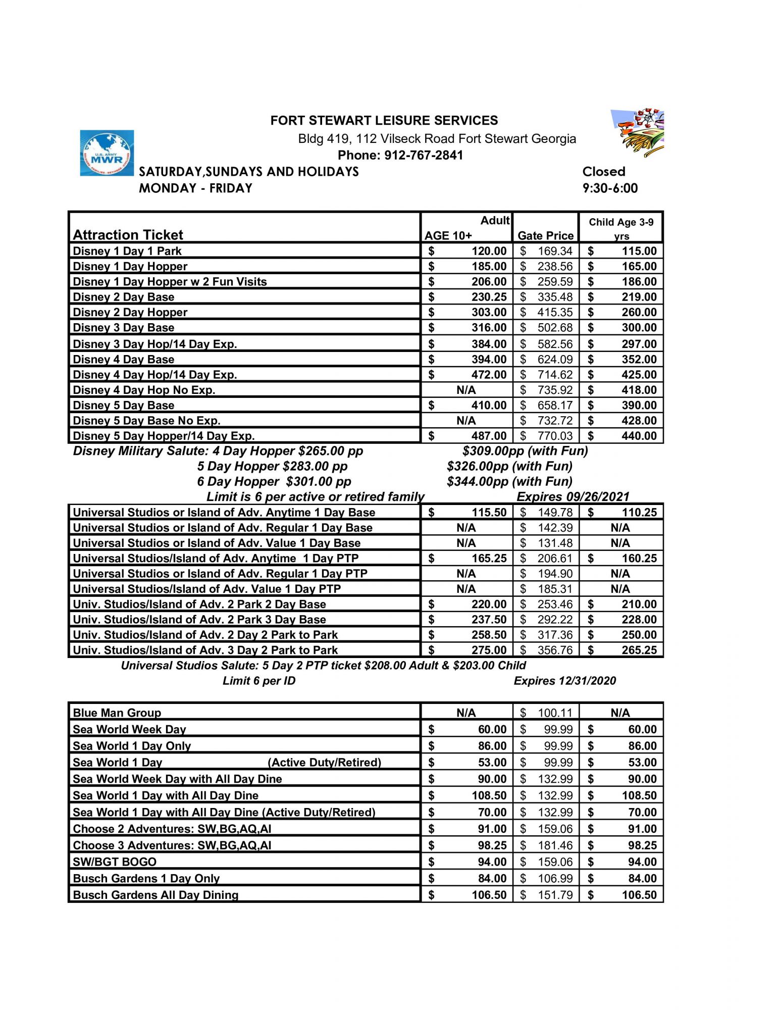 San Diego Mwr Ticket Price List 2024 Pdf Candi Corissa